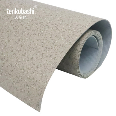 天空桥 阻燃地板 浅灰碎石纹2.0mm 卷