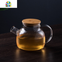 可高温锤纹冷水壶 家用大容量凉水壶水杯套装ins北欧风 FENGHOU 1L大口锤纹壶+2个锤纹杯