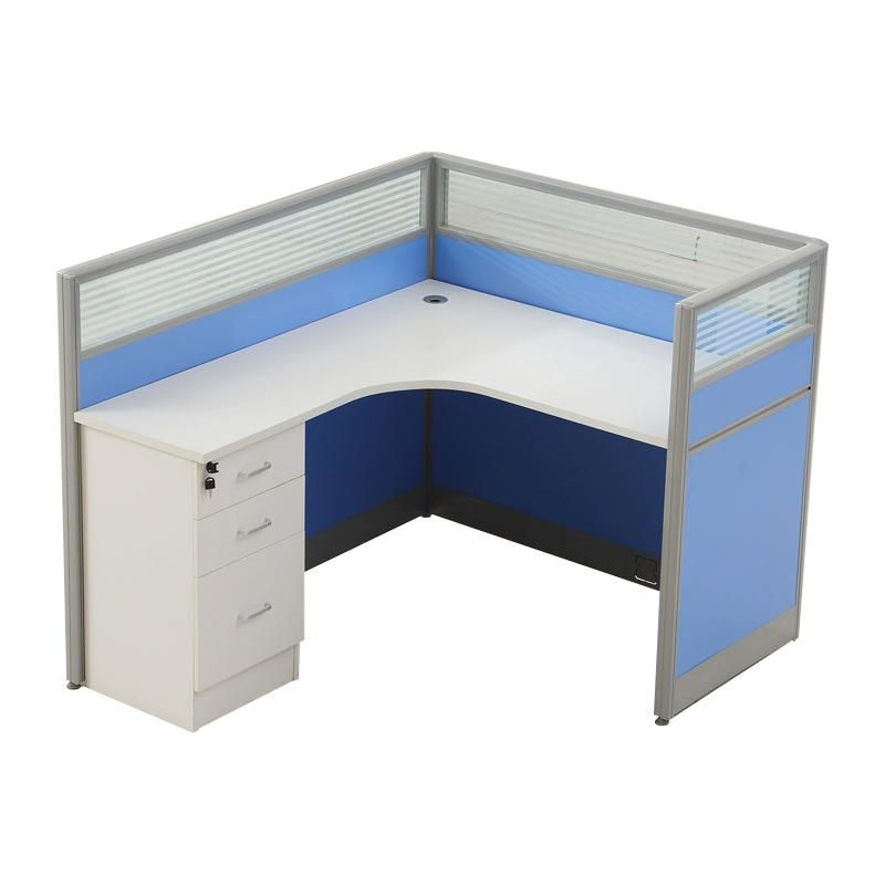 中豫鑫泽 ZYXZ5031848 简约屏风办公桌员工卡座隔断职员电脑桌 L型单人位