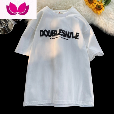 七斓260克短袖t恤男款夏季潮牌字母高街上衣ins潮流宽松半袖体恤