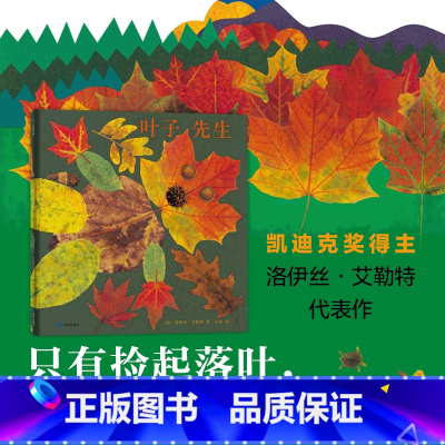 [正版] 叶子先生(精) 艺术绘本 大自然 手工创作 手工作业 凯迪克大得主 美国国家户外图书 童书书店书籍