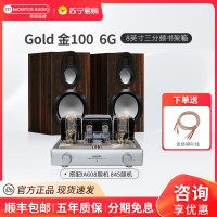 MonitorAudio/英国猛牌金100 6G无源三分频8英寸音箱进口HIFI发烧级音响丽磁LM-608IA胆机功放