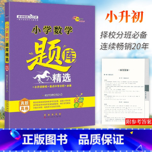 数学 小学通用 [正版]2023新版小学数学题库精选小升初择校重点中学分班68所图书六年级小学毕业数学总复习综合训练知识