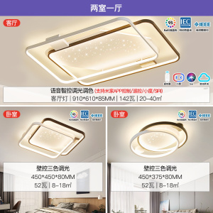 雷士照明星光灯氛围客厅灯北欧现代吸顶灯饰灯具全屋套餐组合