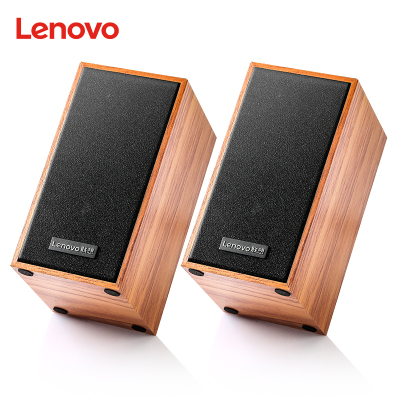 联想木质电脑音响台式机低音炮有源音箱家用迷你小型有线usb接口笔记本游戏多媒体高音质喇叭桌面2.0通用