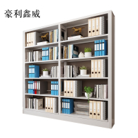 豪利鑫威钢制书架置物架图书馆单双面书店阅览室货架档案架资料架单面一列二