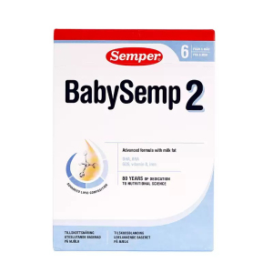 原装进口森宝Semper 经典版 婴幼儿配方奶粉2段(6-12月) 800g/盒