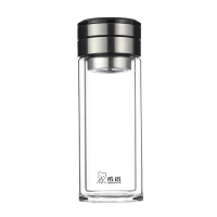 希诺 双层茶水分离玻璃杯270ml XN-7093/个