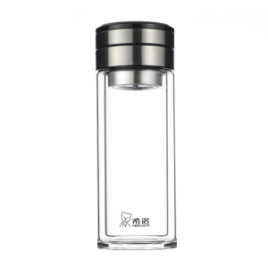 希诺 双层茶水分离玻璃杯270ml XN-7093/个