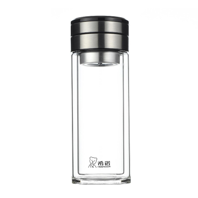 希诺 双层茶水分离玻璃杯270ml XN-7093/个