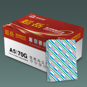 宣皇 红色超岳a5打印纸70g复印纸500张/包办公专用纸凭证纸a5打印白纸 红色超岳A5 70G 16包/箱