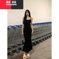 YIBUSHENG轻熟御姐风性感紧身连衣裙女收腰遮肉包臀裙春秋内搭吊带长裙子