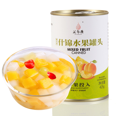 中华特色-徐州助农馆汇尔康新鲜糖水什锦罐头水果罐头425gx1罐华东