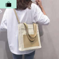 帆布包女斜挎包大容量女包2020新款潮单肩包包学生百搭购物托特包NEW LAKE女士单肩包