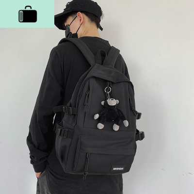 书包男韩版原宿ulzzang高中学生双肩包大学时尚潮流背包女大容量NEW LAKE