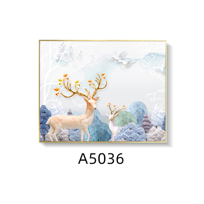 新房装饰画电箱装饰画配电箱免打孔北欧简约电闸总开关电源盒遮挡A503645*35cm容纳35宽25高银色外框悬挂单框