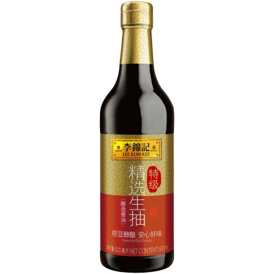 李锦记酱油精选生抽特级酱油鲜味凉拌500ml均码