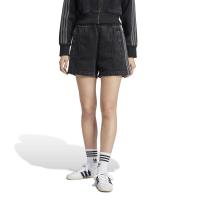 Adidas/阿迪达斯女士高尔夫休闲宽松棉质拼接连帽短裤
