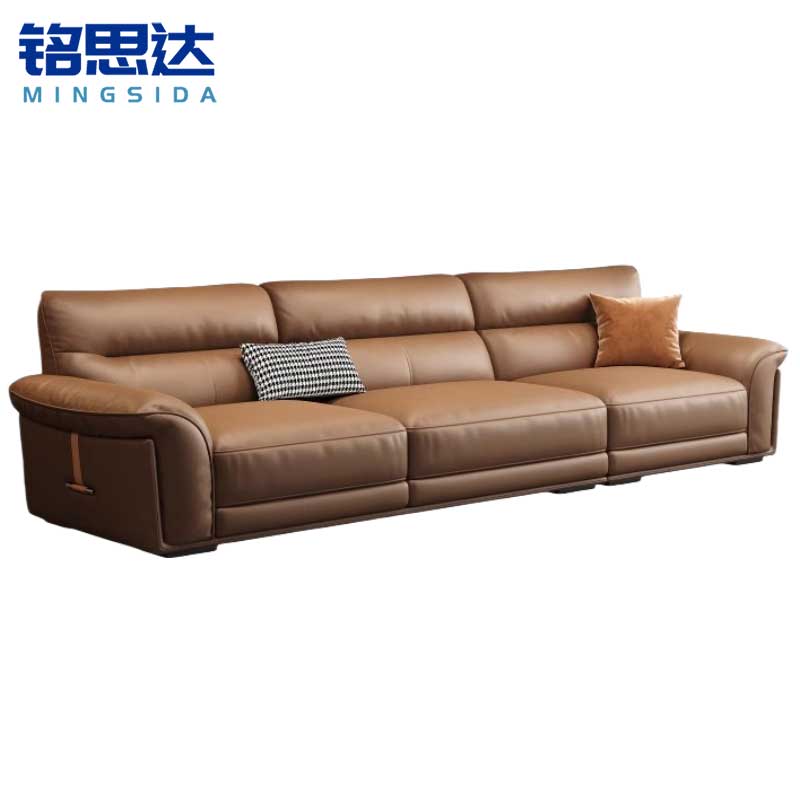 铭思达皮艺沙发3.1m多人位张