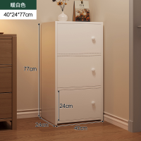 入户奶油风鞋柜家用门口新款2024法式室内实木白色玄关柜鞋架