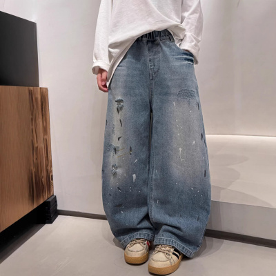 儿童装男童春装裤子2026新款春季男孩休闲长裤中大童春秋款牛仔裤