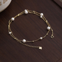 s925纯银珍珠项链轻奢简约2024年新款满天星锁骨链小众设计感送女朋友老婆情人节七夕生日礼物