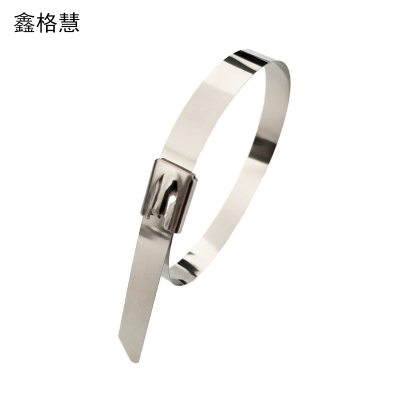 鑫格慧 304不锈钢扎带自锁式金属扎带 7.9*550/100根 包