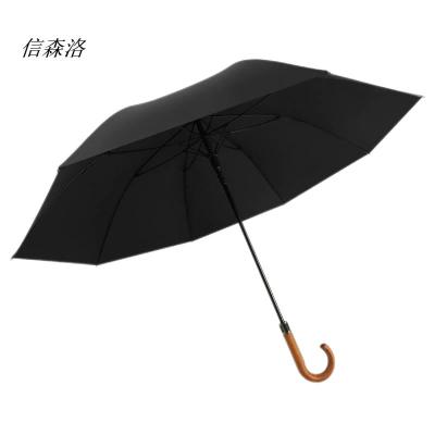 信森洛 27寸8骨 木柄雨伞 1把