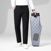 鹅绒男士保暖防水裤子日常出行户外防水运动休闲百搭直筒羽绒裤