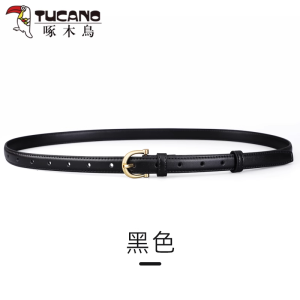 啄木鸟皮带女装饰百搭细窄款腰带针扣夏季潮牛仔裤2025新款裤带潮