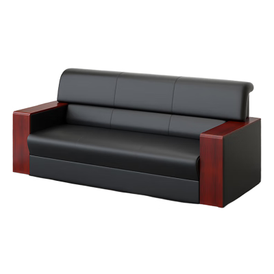 东杉 沙发 黑色三人位 张