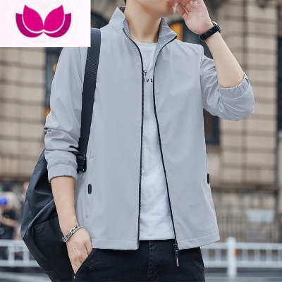 七斓外套男款2023年新款青年立领夹克春季男士休闲百搭上衣服男装