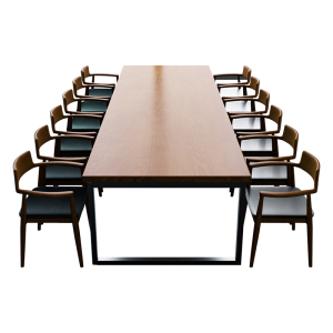 臻远ZY5041736 会议桌椅洽谈桌长条桌椅实木办公桌椅 3.2米1桌12椅