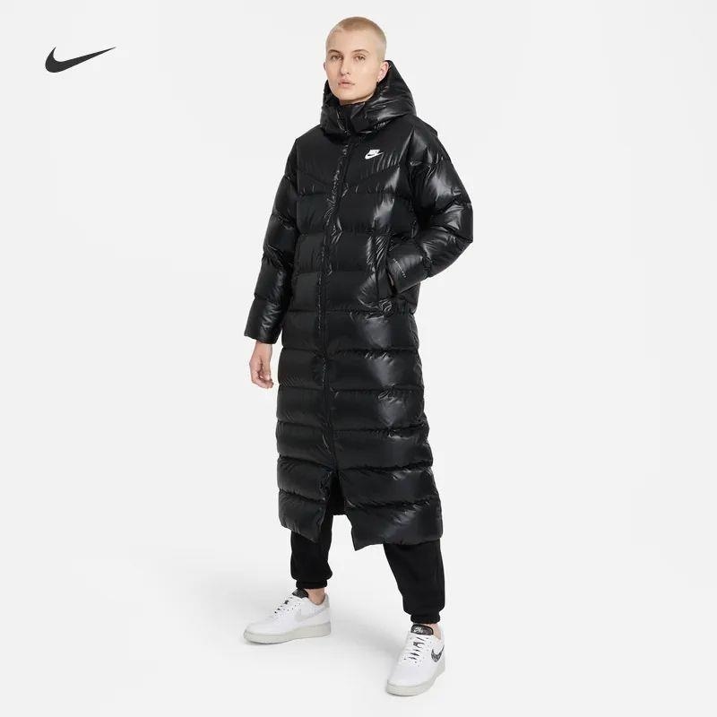 Nike/耐克连帽羽绒服运动休闲舒适保暖长款女装外套DV0571-010 D