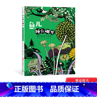 鱼儿睡在哪里 [正版]鱼儿睡在哪里平装绘本童诗走进大自然5-6-7-8-9-10岁适读给孩子的一座大自然诗园童书
