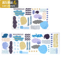 韩式厨房地垫可爱网红厨房地垫可擦免洗防油防水长条防滑进脚垫 三维工匠地毯