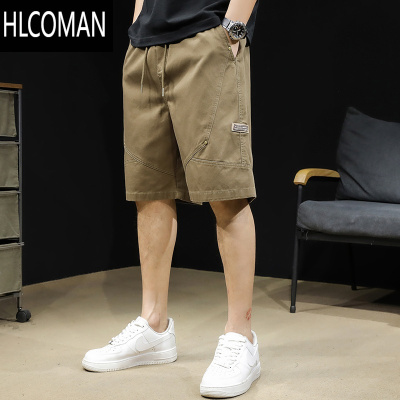 HLCOMAN美式工装短裤男夏季2025新款大码中裤男士休闲五分裤子夏外穿潮牌