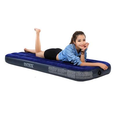 户外便携充气床 方便携带 家用便携单人充气床 蓝色 76*191*22CM