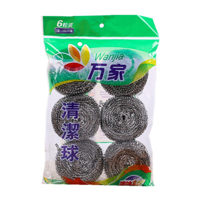 万家钢丝球 6只/包(5包起订)