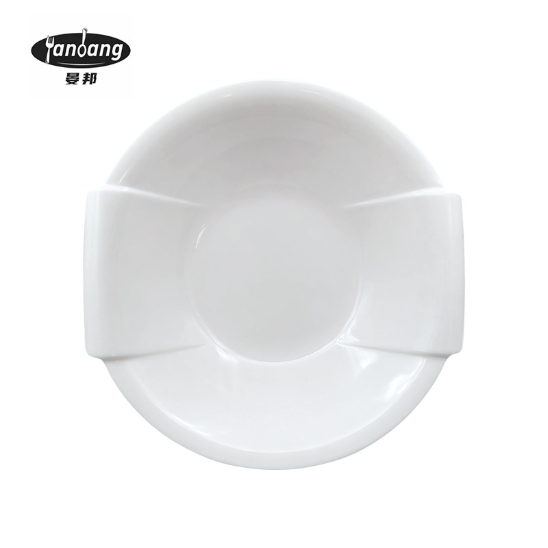 晏邦 密胺餐具 大汤碗双耳 12寸 直径300*72mm 1个