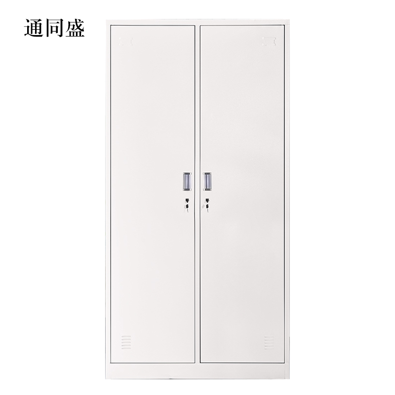 通同盛加厚二门钢制更衣柜员工柜铁皮职工储物柜带锁存包柜鞋柜
