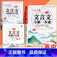 [全3册]高中文言文+基础知识手册+真题100道 高中通用 [正版]2024版高中文言文完全解读高中语文必背古诗文译注及