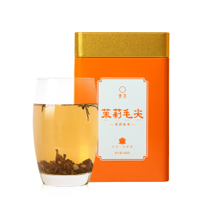 [中华特色]池州馆 安徽天方茶叶100g茉莉毛尖花草茶 听装 茉莉花茶