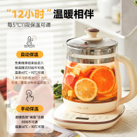 小熊bear养生壶1.5L底盘加热高硼硅玻璃纯钛金属预约功能轻巧设计