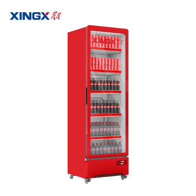 星星LSC-420W风冷无霜单门立式冰柜商用超市啤酒饮料保鲜展示柜