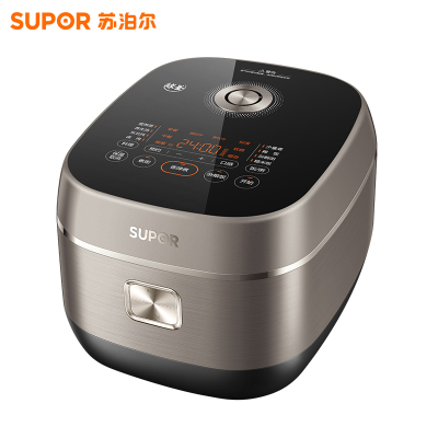 苏泊尔(SUPOR)电饭煲0涂层球釜IH加热大容量4升3-4人家用不锈钢蒸煮炖煲汤多功能智能电饭锅SF40HC2984