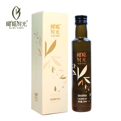 橄榄时光轻润时光特级初榨橄榄油250ml甘肃陇南国产中式食用油炒菜凉拌沙拉烹煮天然果油