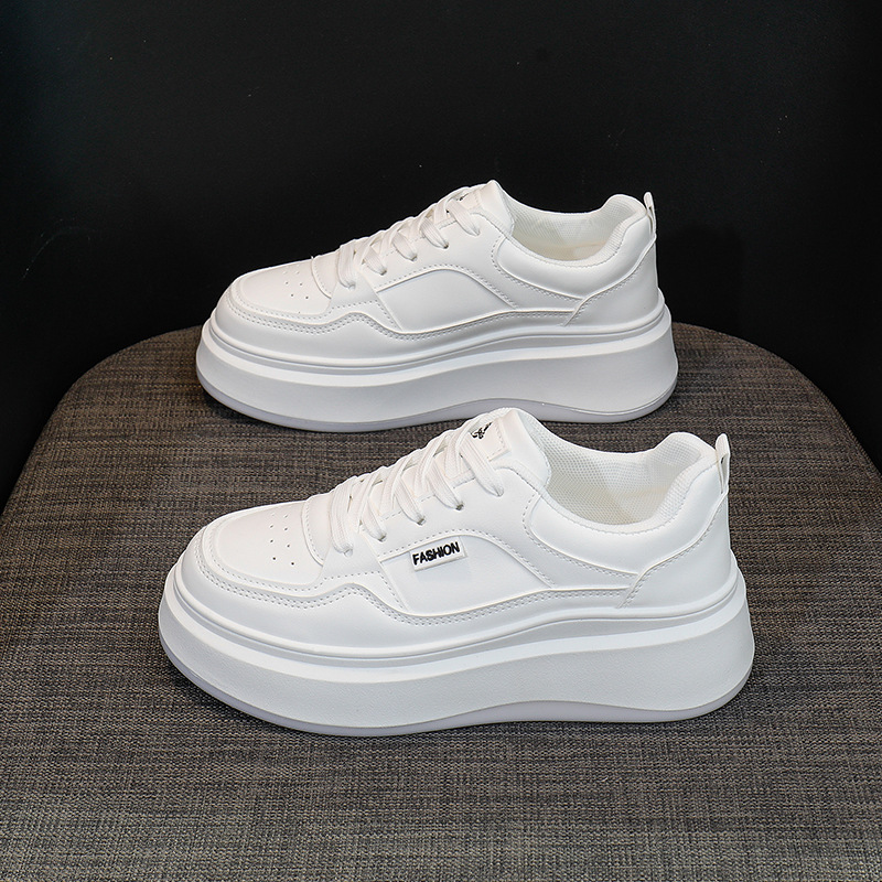 秋季小白鞋新款韩版ins女学生增高厚底运动板鞋休闲鞋女