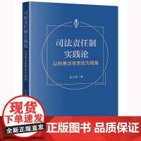 2024新书 司法责任制实践论 以刑事法官责任为视角 吴小军 著 法律出版社