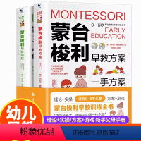 [正版]蒙台梭利早教训练全书方案+游戏全套2册 0-6岁儿童早教全书培养宝宝专注力训练 幼儿思维开发书籍蒙特梭利家庭教